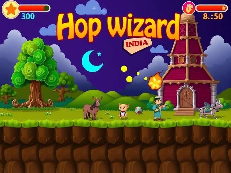Hop Wizard India Gameplay Screenshot